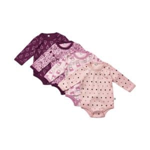 Pippi Bodystocking 4 pakke - 600/Lilac - 104