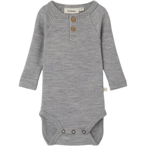 Lil'Atelier Grey Melange Fable Uld Body - Str. 56