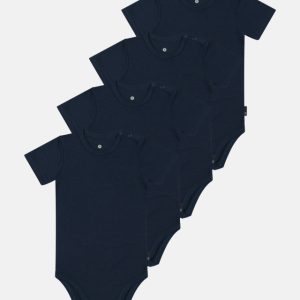 Kortærmet body | 4-pak | Bambusviskose | Navy