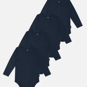 Langærmet body | 4-pak | Bambusviskose | Navy