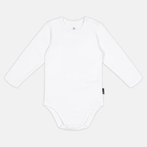 Langærmet body | Bambusviskose | Hvid