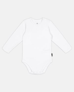Langærmet body | Bambusviskose | Hvid