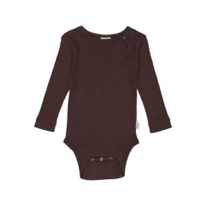 Petit Piao - Body L/S Modal - Coffee - 74