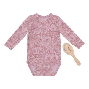 Soft Gallery - Body New Born Pack - Mauve Shadows AOP OWL Lavender - 68/6 mdr.