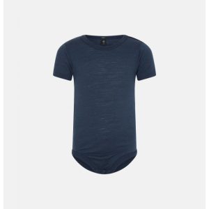 JBS Of Denmark uld body m. korte ærmer i navy til babyer