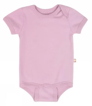 Kortærmet body i rosa
