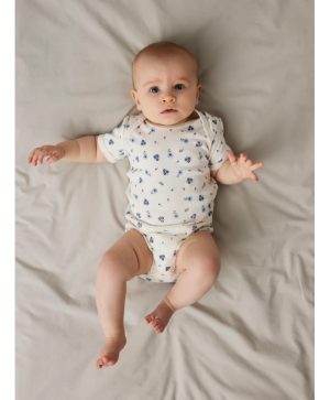 Name It 3pak Bodystocking i lyserød og hvid med blomster til baby