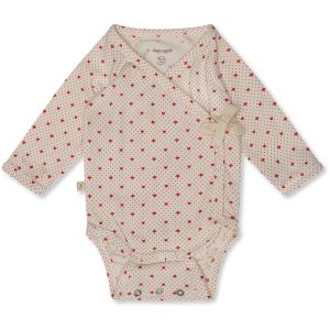 That's Mine - Elia slå-om body - Lots of love red - 68cm - 6M