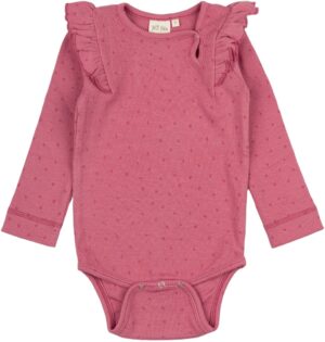 Body L/S Frill Modal Dot