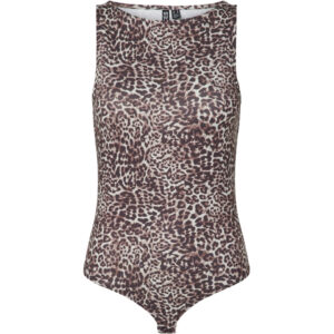 PIECES dame bodystocking PCBLAKE - Black Leo