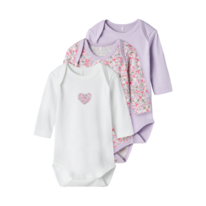 NAME IT 3-Pak Body Langærmet Pastel Lilac