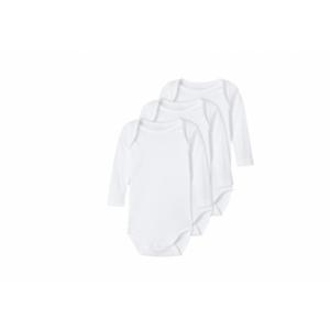 Name It 3pak Bodystockings solid NOOS I hvid til baby