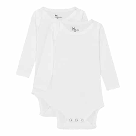 BIRKHOLM 2-Pak Langærmet Body Perfekt Hvid