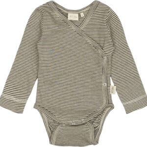 Ppdian Body L/S Fold Over Stripe NB Noos