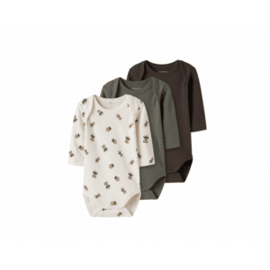 Name It 3pak Bodystocking multifarvet til dreng