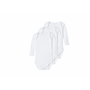 Name It 3pak Bodystockings solid NOOS I hvid til baby