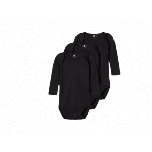 Name It 3pak Bodystockings solid NOOS i sort til baby