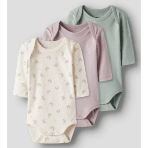 Name it 3pak regnbue bodystockings multifarvet til piger