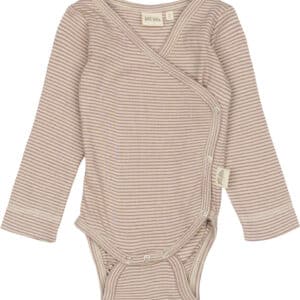 Ppdian Body L/S Fold Over Stripe NB Noos