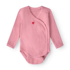 That's Mine - Silke slå-om bodystocking - Rose blush - 68cm - 6M