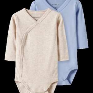 NAME IT 2-Pak Wrap Body Chambray Blue