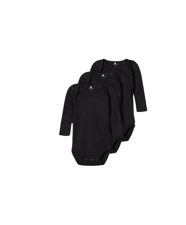 Name It 3-pak bodystockings i sort til baby