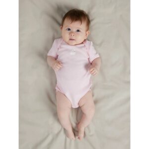 Name It 3-pak kortærmet body i lyseblå og rosa med svaner til piger