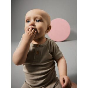 Name It Kab kortærmet body i beige til drenge